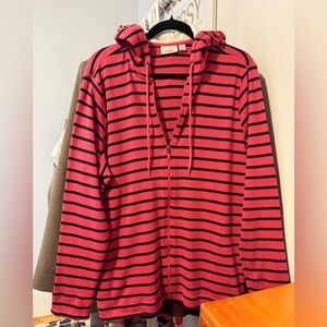 🚨FINAL OFFER🚨LL Bean - Striped Zip Up Cotton Hoodie